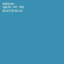 #3B91B4 - Boston Blue Color Image